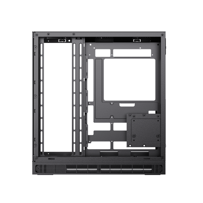 Xigmatek Cloud DGT Digital LCD ATX PC Case (Dual Tempered Glass, BTF Back-Plug Support, 4 pre-installed ARGB PWM ARGB Fans) - كيس