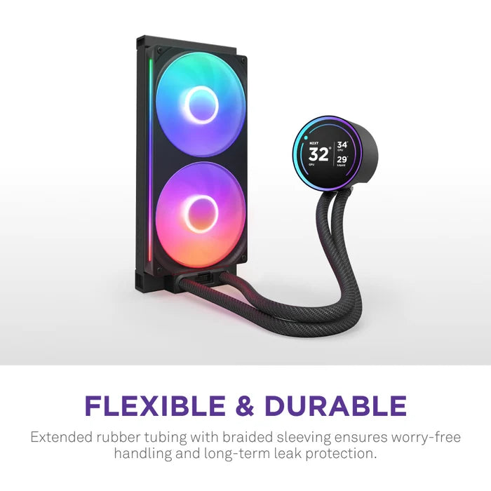 NZXT Kraken Elite 280mm Black AIO Liquid CPU Cooler (2.36