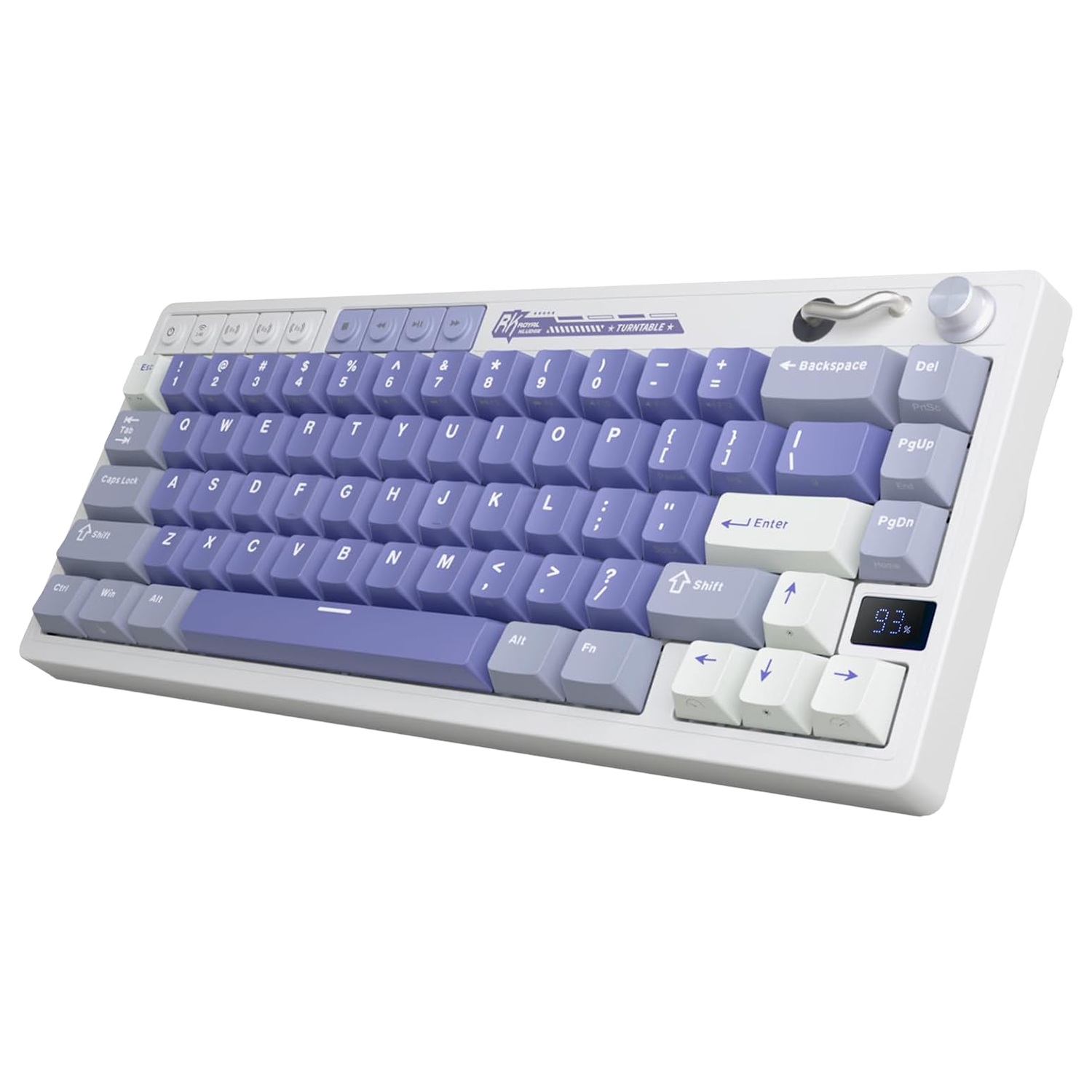 RK ROYAL KLUDGE M65 Ocean Blue Wireless Mechanical Keyboard with Tri-Mode Gaming Keyboard -  كيبورد ميكانيكل وايرليس