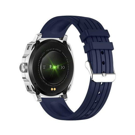 Swiss Military Dom 4 AMOLED Smart Watch Blue Silicone Strap - ساعة ذكية