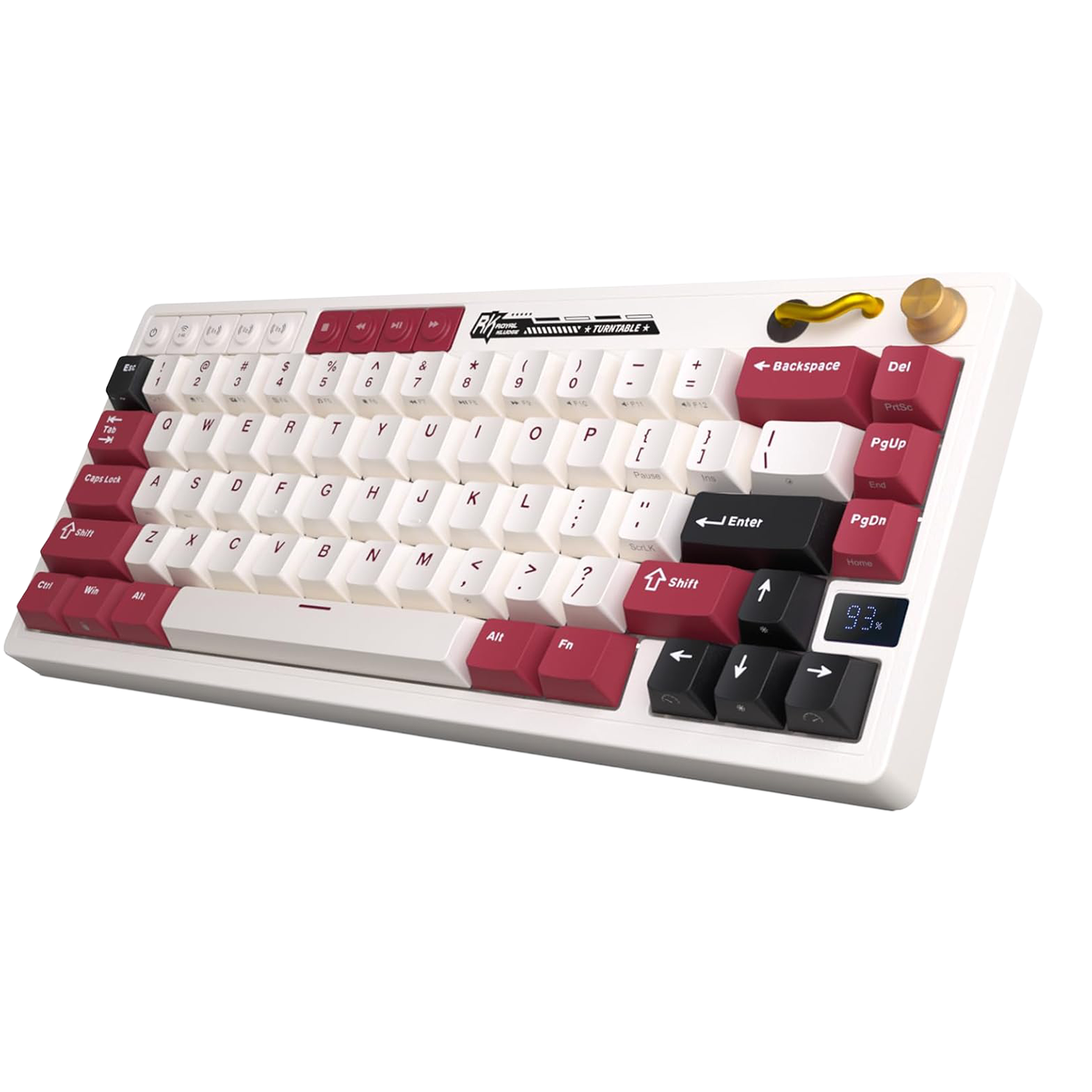 RK ROYAL KLUDGE M65  Tri mode Wireless Mechanical Keyboard with-Mode Gaming Keyboard - كيبورد ميكانيكل وايرليس