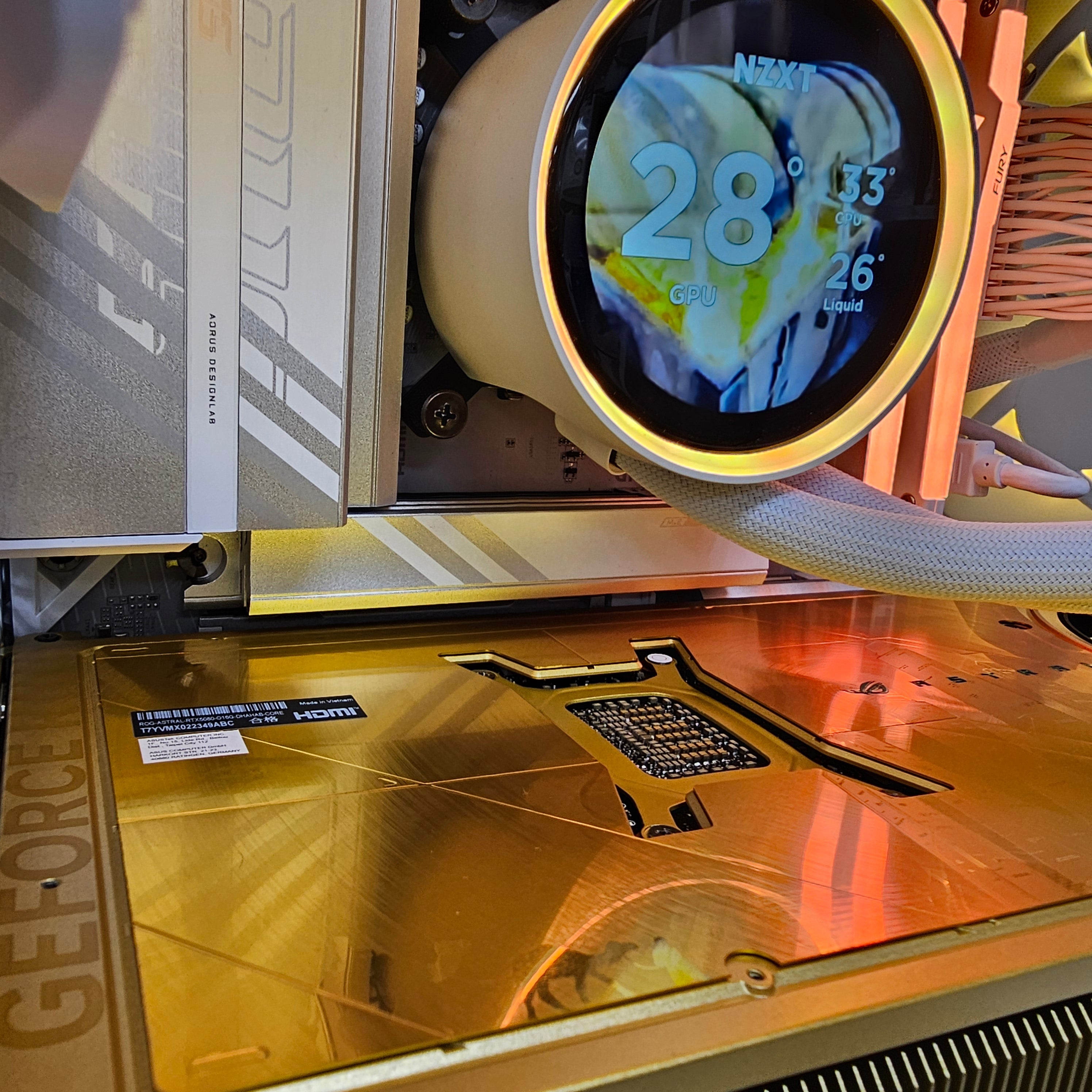 EXTREME GAMING PC 195 -  RTX 5080 ASUS DHAHAB  - Intel Core Ultra 9 285K - RAM : 64GB DDR5 - بي سي قوي مع كرت ذهب