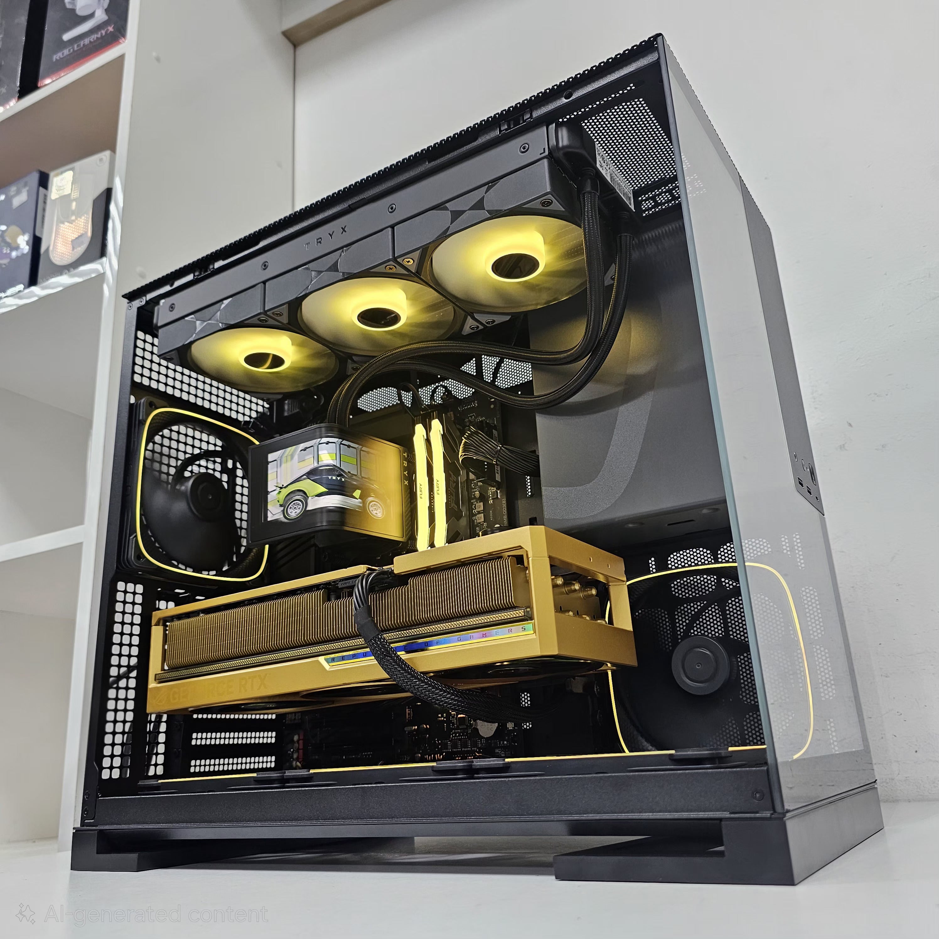 EXTREME GAMING PC 206 - ASUS DHAHAB RTX 5080 OC  - Intel Core I7-14700KF - 96GB RAM DDR5 - بي سي قوي مع كرت ذهب