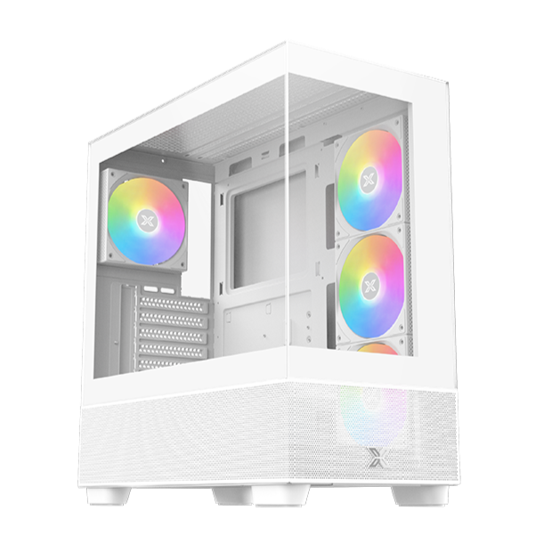 Xigmatek Endorphin Air Arctic V2 ARGB ATX Mid Tower Case - White - كيس أبيض Xigmatek Endorphin Air Arctic V2 ARGB ATX Mid Tower Case - White - كيس أبيض