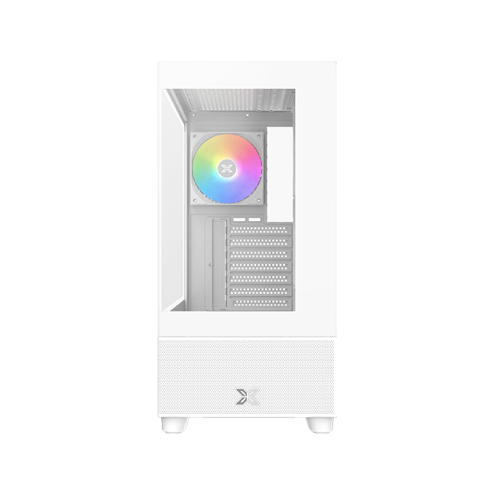 Xigmatek Endorphin Air Arctic V2 ARGB ATX Mid Tower Case - White - كيس أبيض