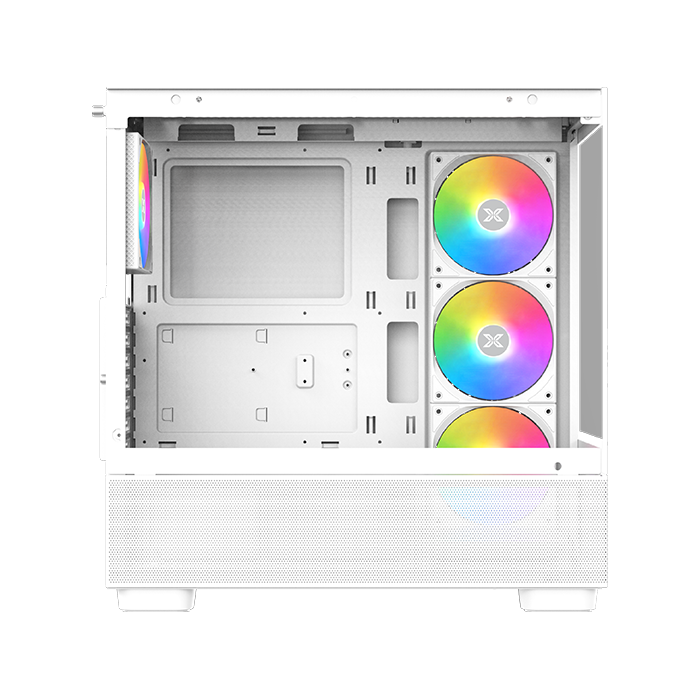Xigmatek Endorphin Air Arctic V2 ARGB ATX Mid Tower Case - White - كيس أبيض