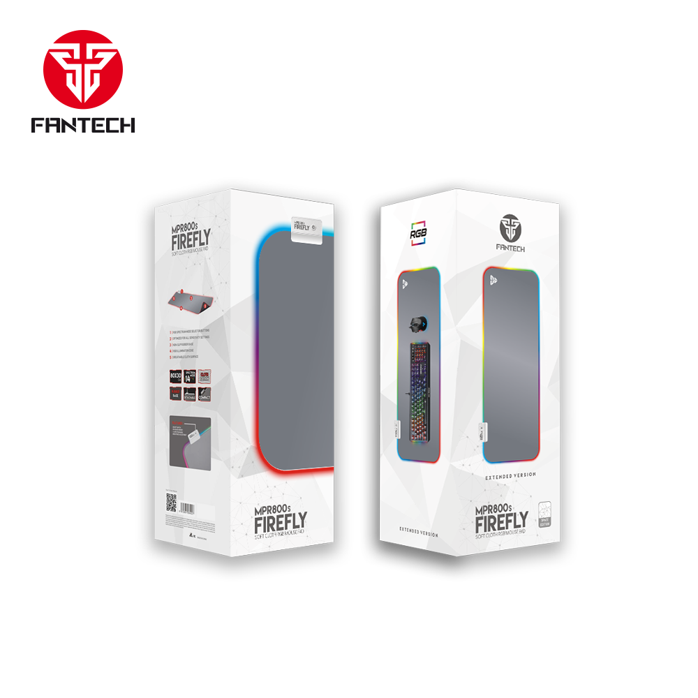 FANTECH MPR800S SPACE EDITION WHITE SOFT CLOTH RGB MousePAd - ماوس