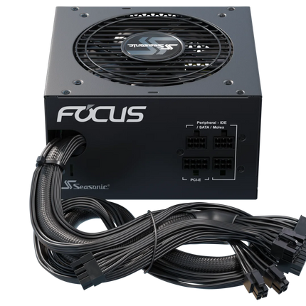 Seasonic Focus GM-650, 650W, Semi-Modular, Fits All ATX Systems, Fan Control in Silent and Cooling Mode, Perfect Power Supply for Gaming and Various Application - مزود طاقه