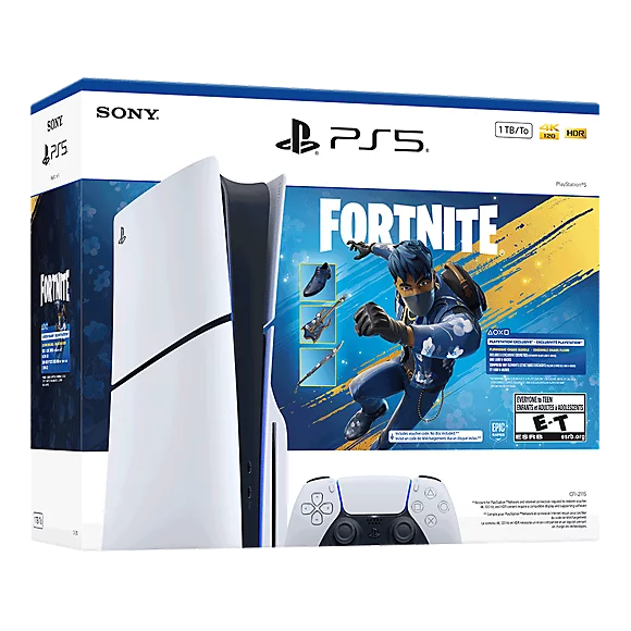 Sony PlayStation 5 Console 1 TB Disc Edition - Fortnite Flowering Chaos Bundle - سوني 5 نسخة الديسك لفورتنايت