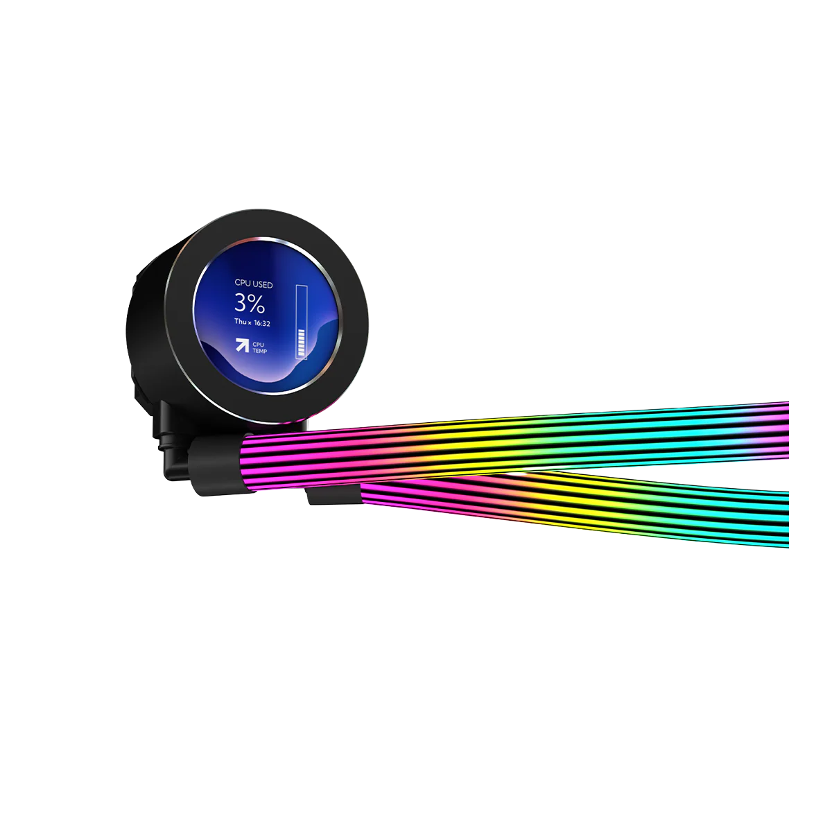 GAMEON KRAKEN N360 LCD Display Liquid CPU Cooler 360mm With ARGB Tube  Black - مبرد مائي مع شاشه