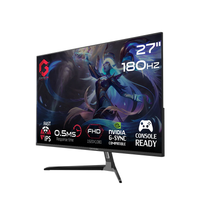 GAMEON GOPS27180IPS 27" FHD, 180Hz, 0.5ms Fast IPS Gaming Monitor (Support PS5) - شاشه العاب