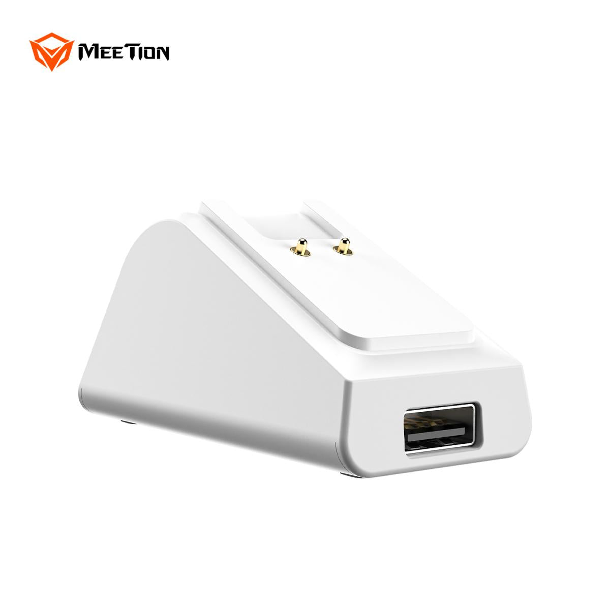 Meetion GW38 Gaming Mouse Wireless with Magnetic Charging Dock White - ماوس لا سلكي