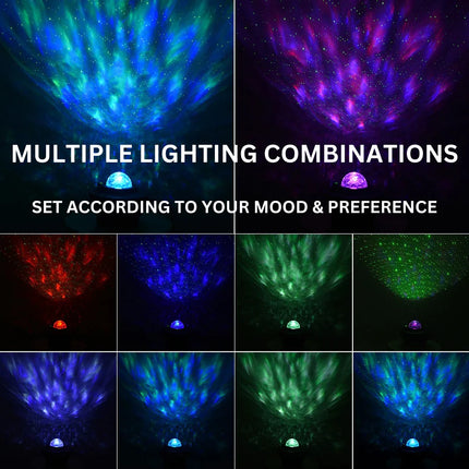 Galaxy Starry LED Night Lamp with Music, Bluetooth & Remote Control LD007 - RGB إضاءة