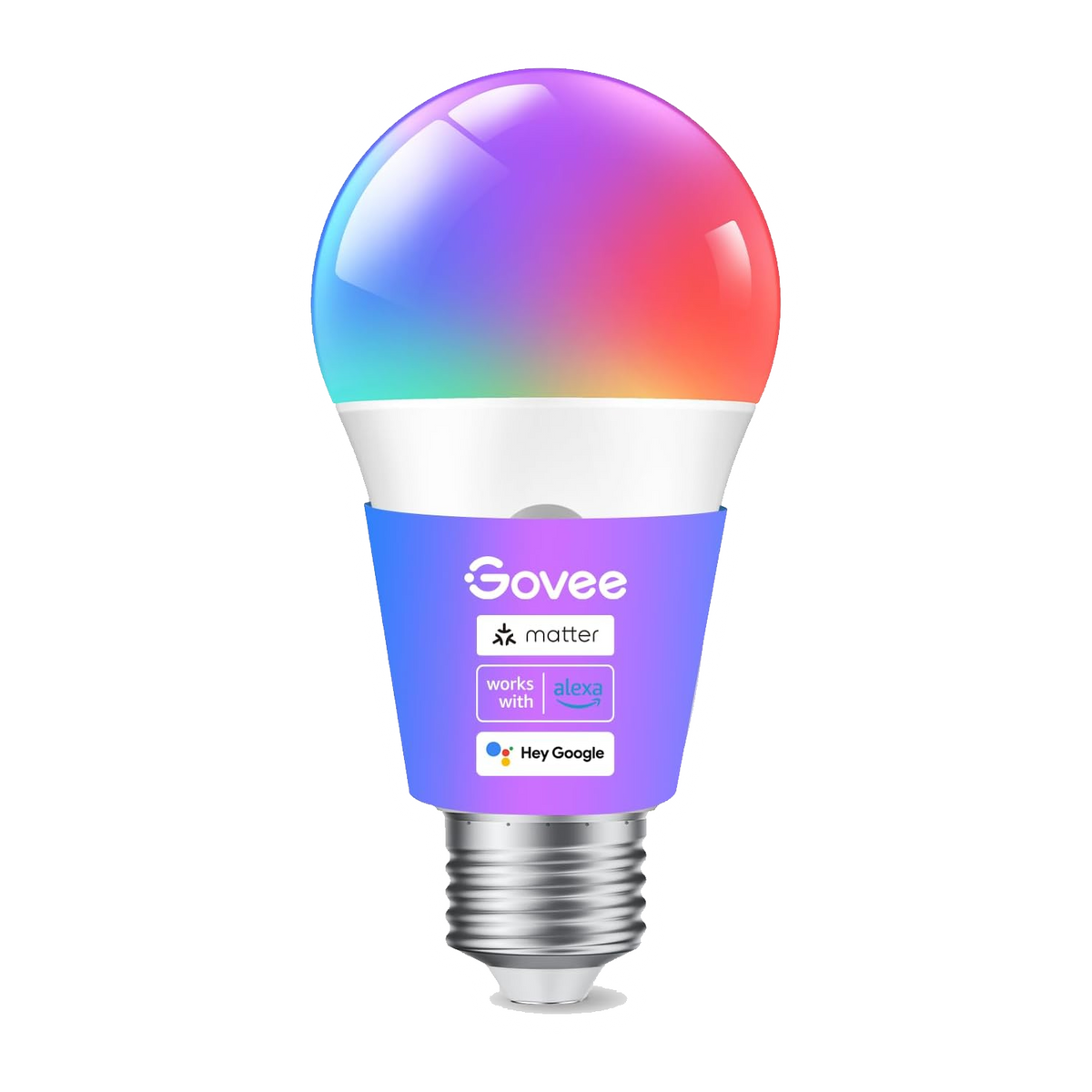 Govee RGBWW Smart LED Bulb E27 1200LM (H6009) – Ultra-Bright 12W Color Changing Light Bulb with Wi-Fi & Voice Control - إضاءة