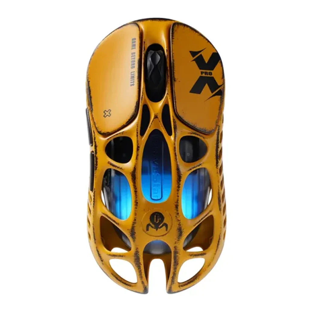 GRAVASTAR MERCURY X Wireless Gaming Mouse – Battle-Worn Yellow - ماوس قيمينغ احترافي