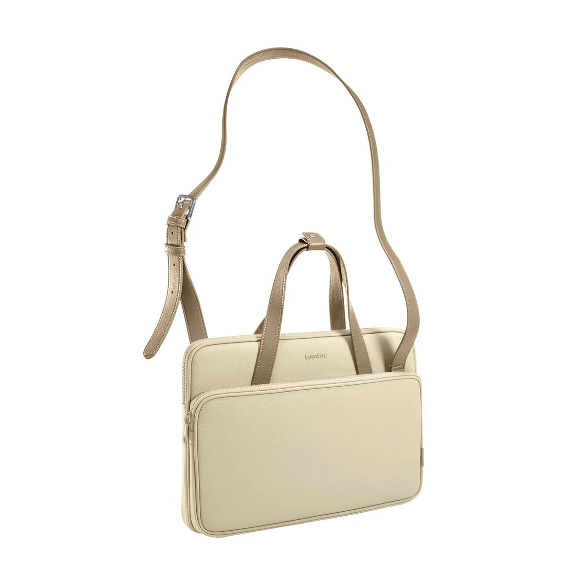 The Her-H22 Laptop Shoulder Bag for 13.5 - 14-inch- Khaki - حقيبه لابتوب
