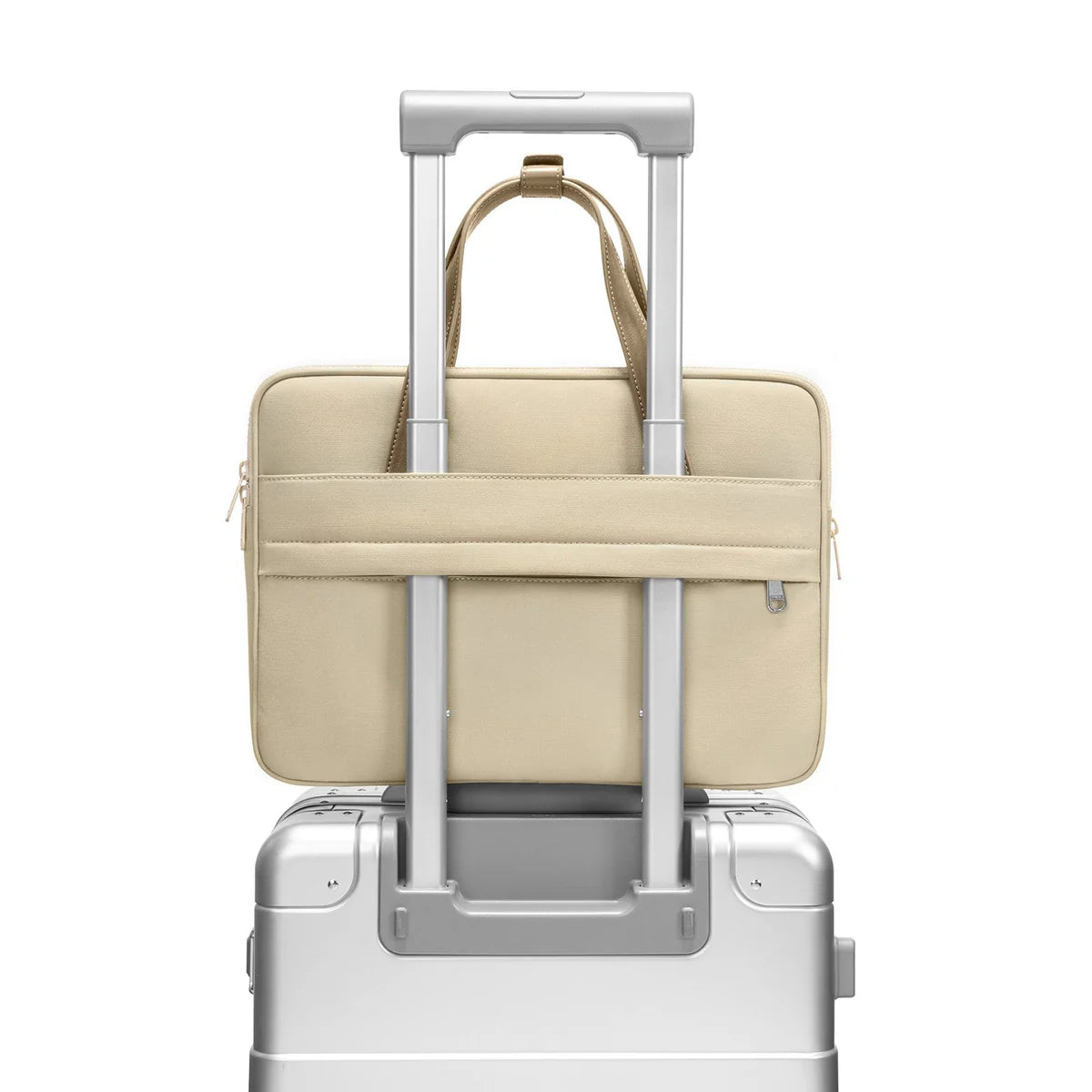 The Her-H22 Laptop Shoulder Bag for 13.5 - 14-inch- Khaki - حقيبه لابتوب