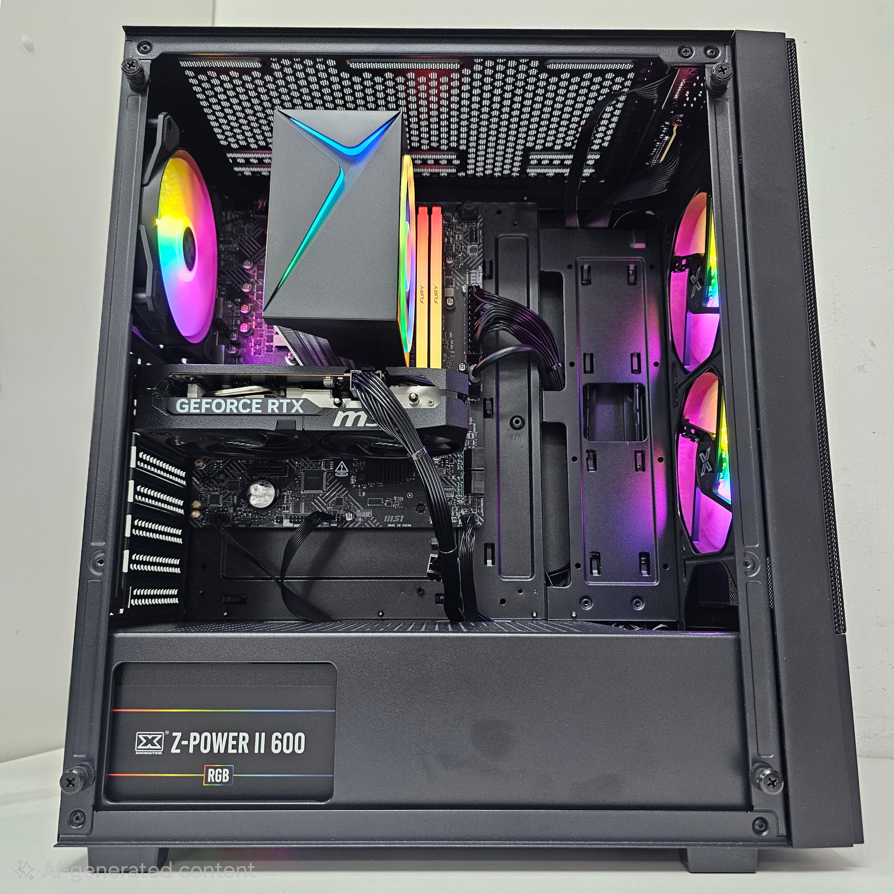 HIGHT GAMING PC 202 - MSI GeForce RTX 5060 8G Shadow 2X OC - Intel Core i5-12400F - 16GB DDR4  بي سي ألعاب ممتاز