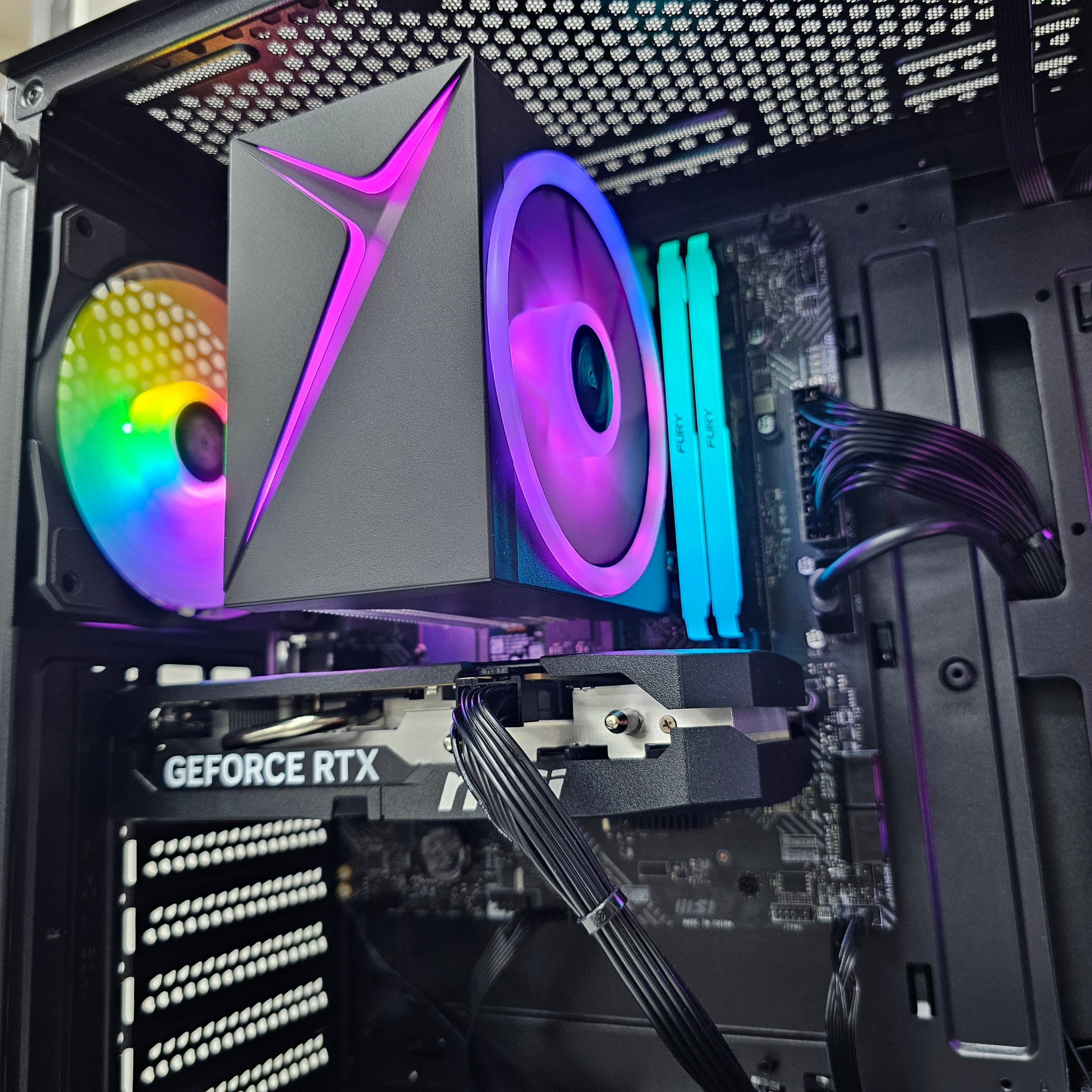 HIGHT GAMING PC 202 - MSI GeForce RTX 5060 8G Shadow 2X OC - Intel Core i5-12400F - 16GB DDR4  بي سي ألعاب ممتاز