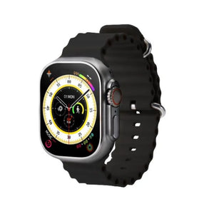 Hello Watch 3 Plus Ultra Smartwatch AMOLED 4GB ROM NFC Compass Bluetooth Call Music Smart Watch For IOS Android - Black - ساعة ذكية