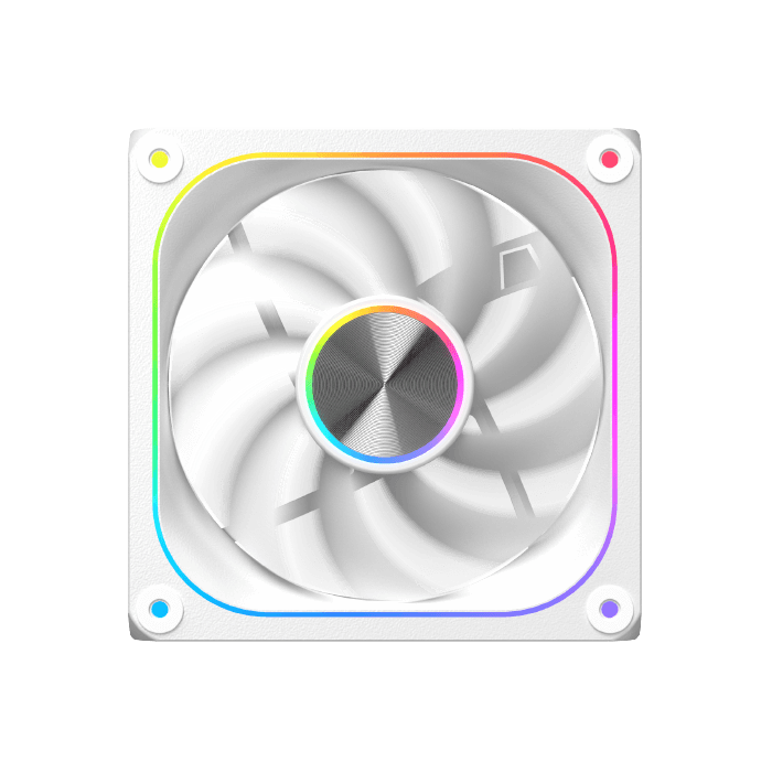 Xigmatek Infinity J22A Arctic 120mm ARGB Case Fan Kit (3-in-1 Pack with Controller & Remote) White - مراوح بيضاء