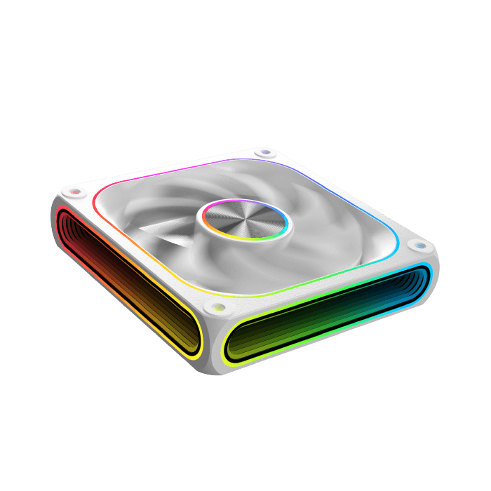 Xigmatek Infinity J22A Arctic 120mm ARGB Case Fan Kit (3-in-1 Pack with Controller & Remote) White - مراوح بيضاء
