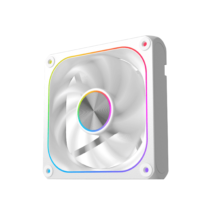 Xigmatek Infinity J22A Arctic 120mm ARGB Case Fan Kit (3-in-1 Pack with Controller & Remote) White - مراوح بيضاء