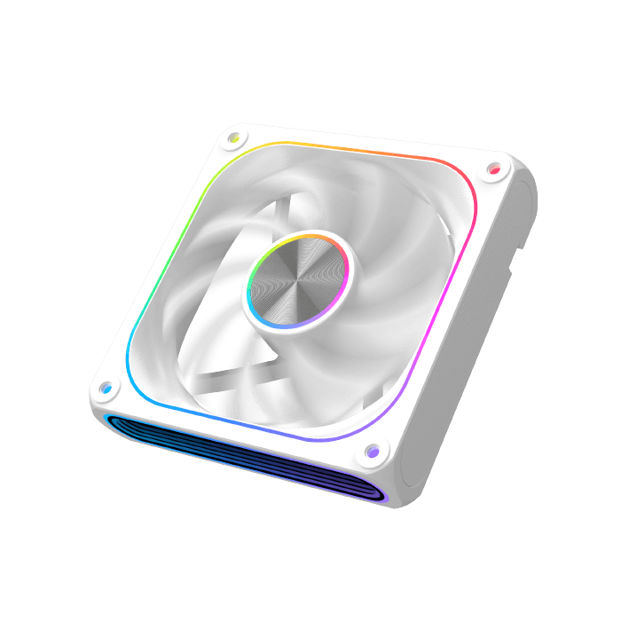 Xigmatek Infinity J22A Arctic 120mm ARGB Case Fan Kit (3-in-1 Pack with Controller & Remote) White - مراوح بيضاء