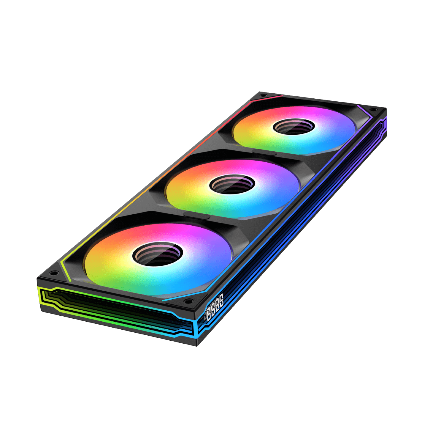 Xigmatek Infinity SF360 Digital 360mm Unified ARGB Cooling Fan Frame with Real-Time Digital Display - مراوح مع شاشة جانبية