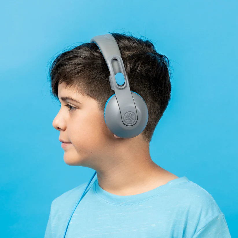 JLab JBuddies Studio 2 WIRELESS + WIRED KIDS HEADPHONES, Blue - سماعات لا سلكية للأطفال