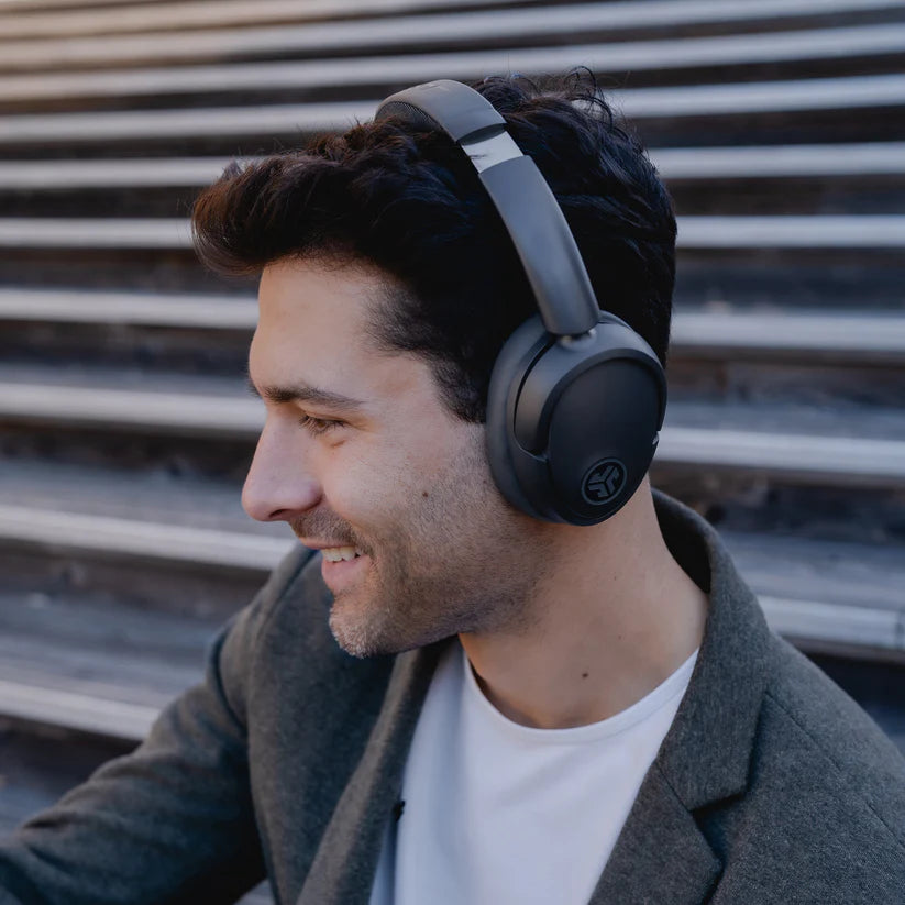JLab JBuds Lux ANC Wireless Headphones, Noise Cancelling, black - سماعات لاسلكية