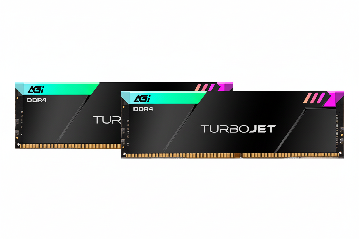 AGI RGB 16GB (2X8) 3600MHZ DDR4 BLACK RAM - الذاكرة العشوائية