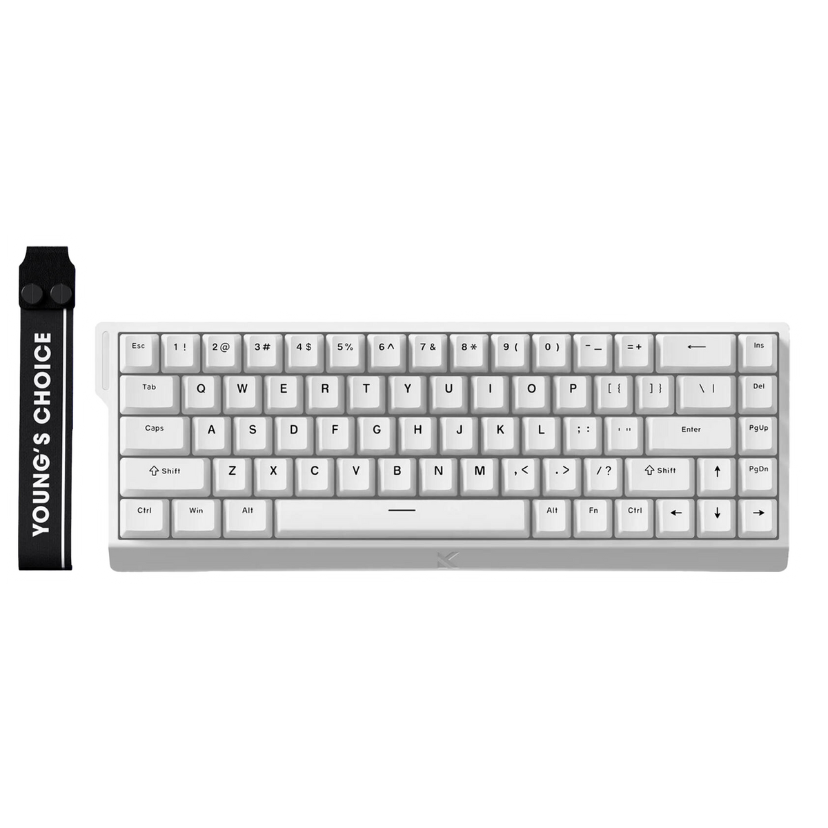 MCHOSE Ace68 E-sport Magnetic Switch 65% Wired Gaming Keyboard – Ice Blue Magnetic Switch White - كيبورد مغناطيسي أبيض