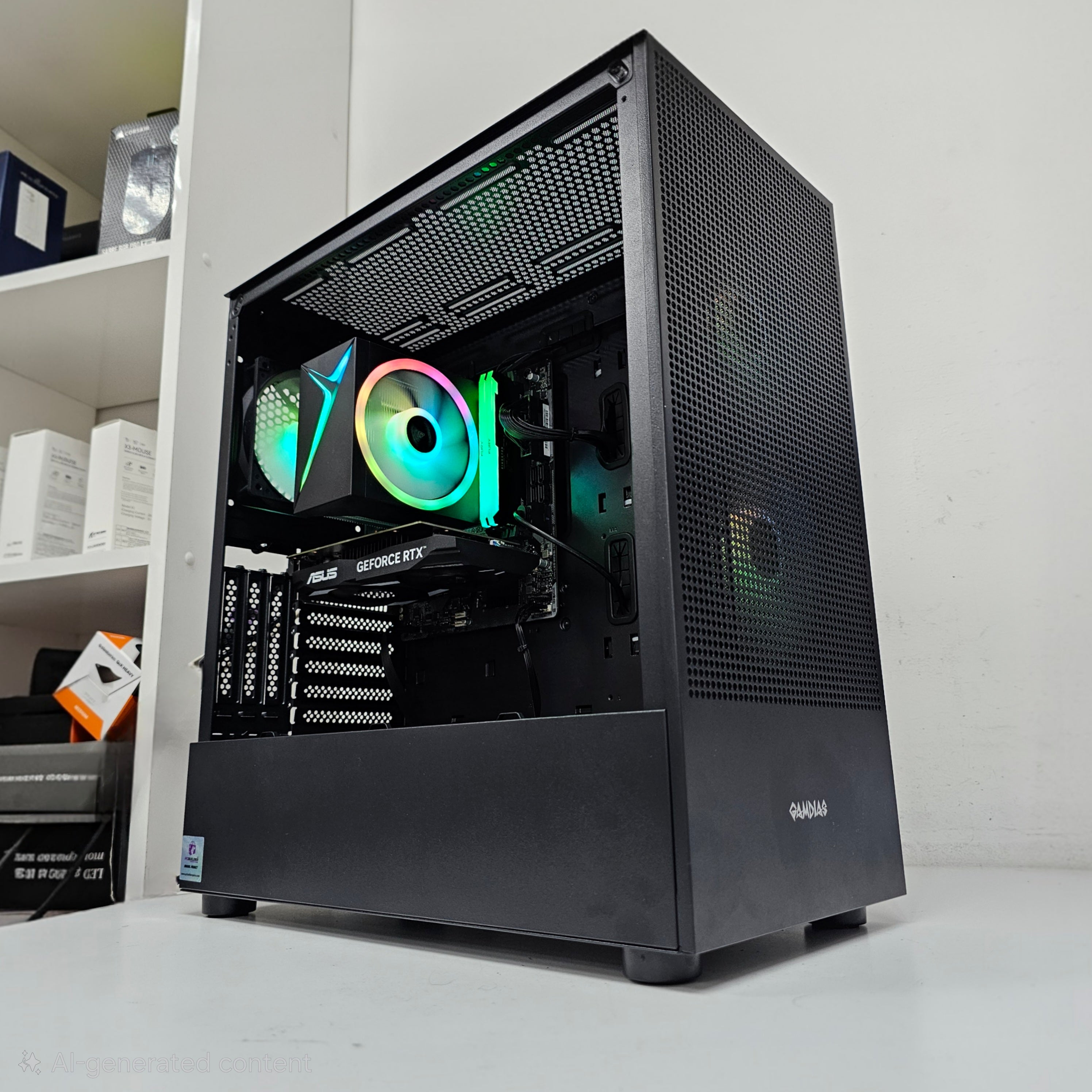MID GAMING PC 198 - ASUS RTX 3050 OC Edition 6GB - Intel Core i5-12400F - RAM 16GB  - بي سي ألعاب متوسط
