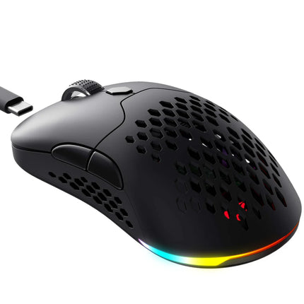 HAVIT GAMENOTE MS963WB Tri-Mode Gaming Mouse Black - فأرة أر جي بي سلكية ولا سلكية سوداء