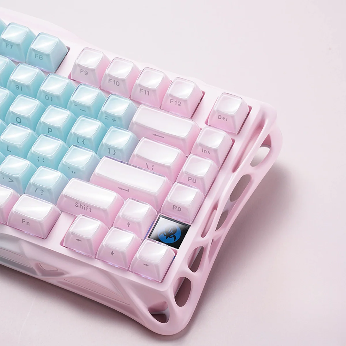 GRAVASTAR MERCURY K1 Lite 75% Wireless Mechanical Gaming Keyboard – Aurora Mist - كيبورد احترافي