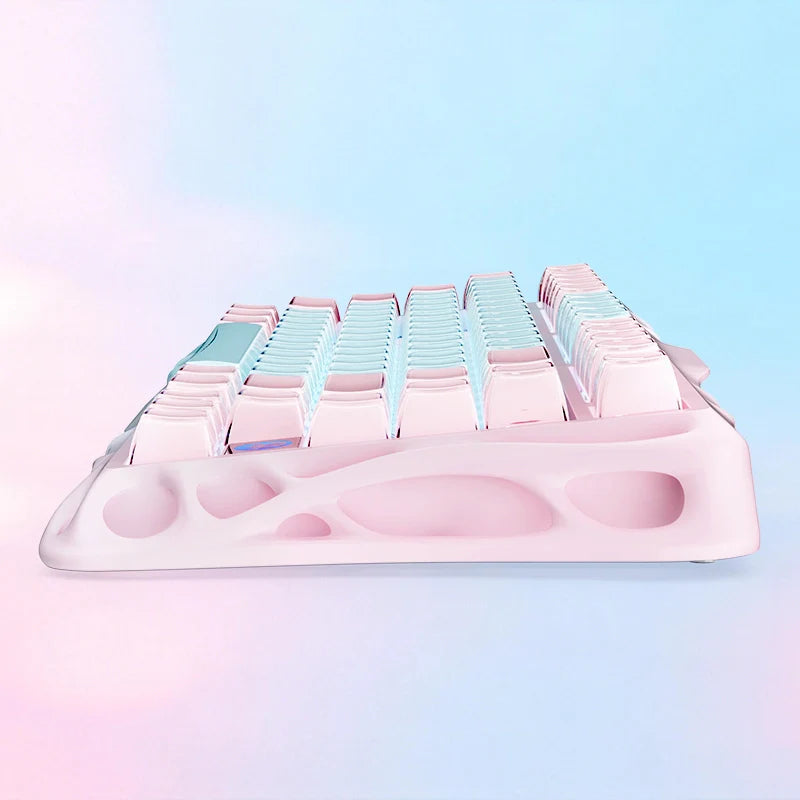 GRAVASTAR MERCURY K1 Lite 75% Wireless Mechanical Gaming Keyboard – Aurora Mist - كيبورد احترافي
