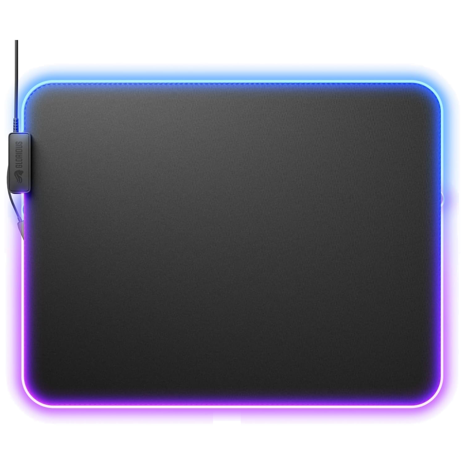 Glorious Mouse Pad GMP 2 GLED - XL 465mm x 355mm x 3mm, RGB - Black - ماوس باد