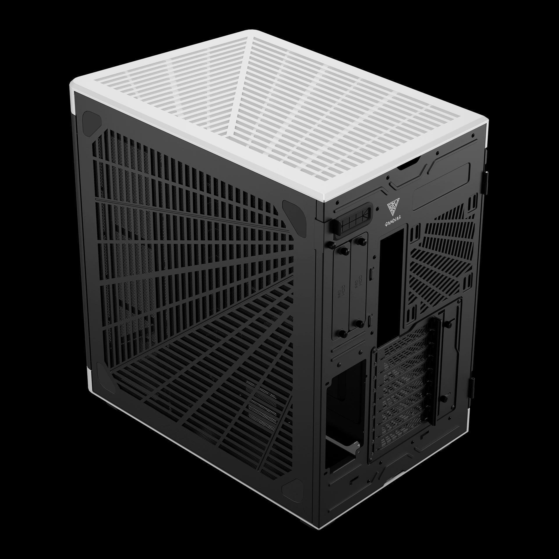 حقيبة ألعاب GAMDIAS NESO P1 FULL TOWER - أسود/أبيض - كيس 