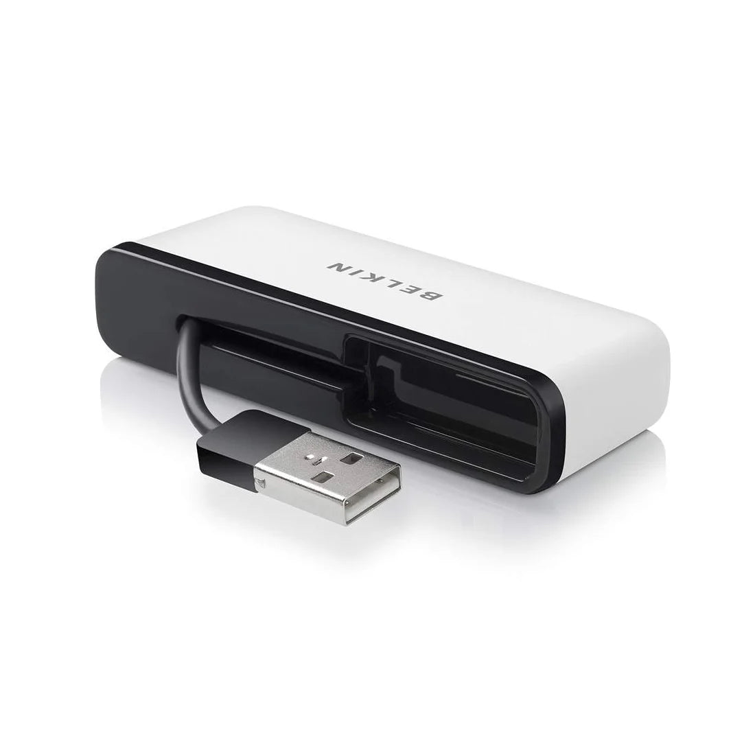 Belkin Travel USB 2.0 Hub (4-Port), White - موزع يو اس بي