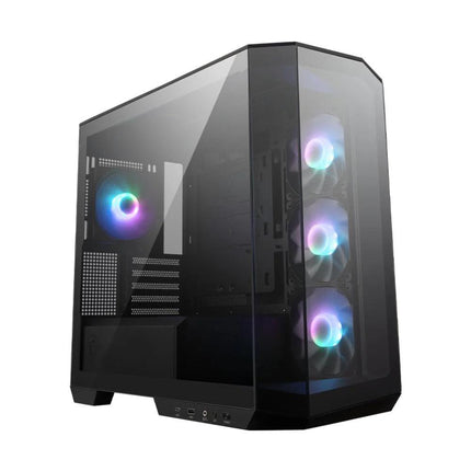 MSI MAG Pano M100R PZ Micro-ATX Tempered Glass Mid Tower Case - Black - كيس أسود