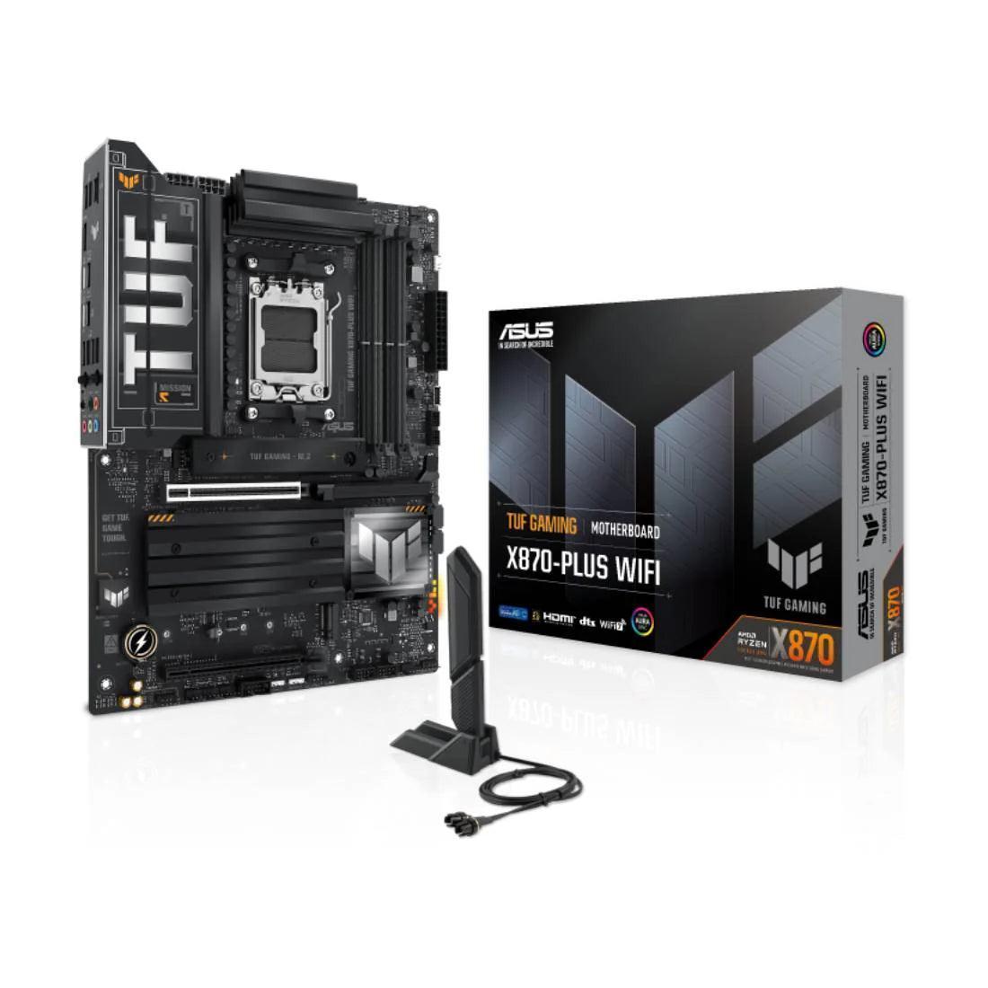 Asus TUF Gaming X870-Plus Wifi AM5 DD5 ATX Gaming Motherboard - اللوحة الأم Asus TUF Gaming X870-Plus Wifi AM5 DD5 ATX Gaming Motherboard - اللوحة الأم