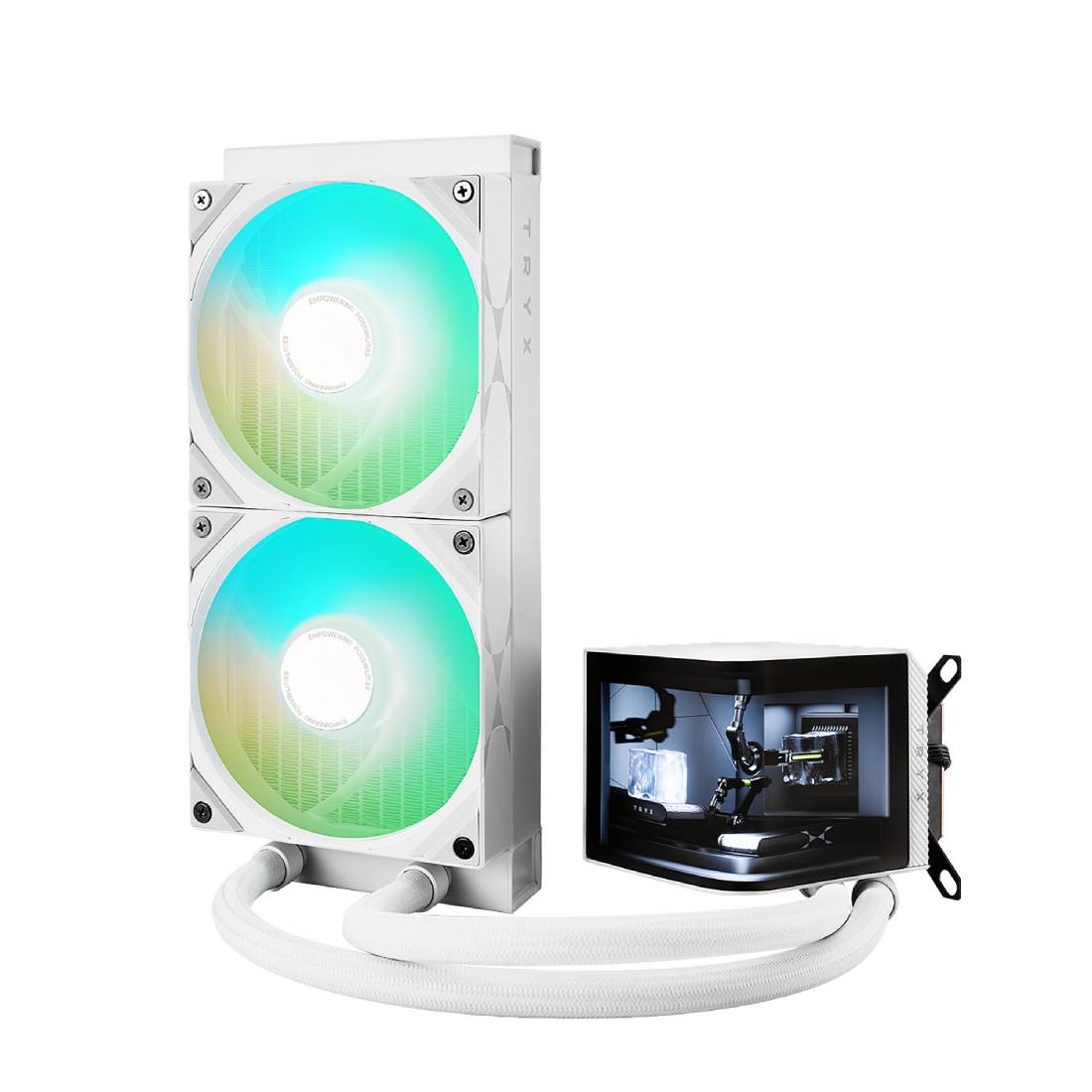 TRYX Panorama ARGB 240mm AIO Liquid CPU Cooler, 6.67