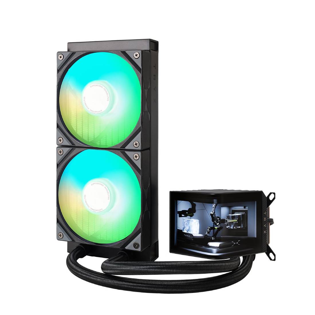 TRYX Panorama ARGB 240mm AIO Liquid CPU Cooler, 6.67