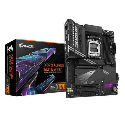 Gigabyte X870 Aorus Elite WiFi7 DDR5 AM5 AMD ATX Gaming Motherboard - اللوحة الأم