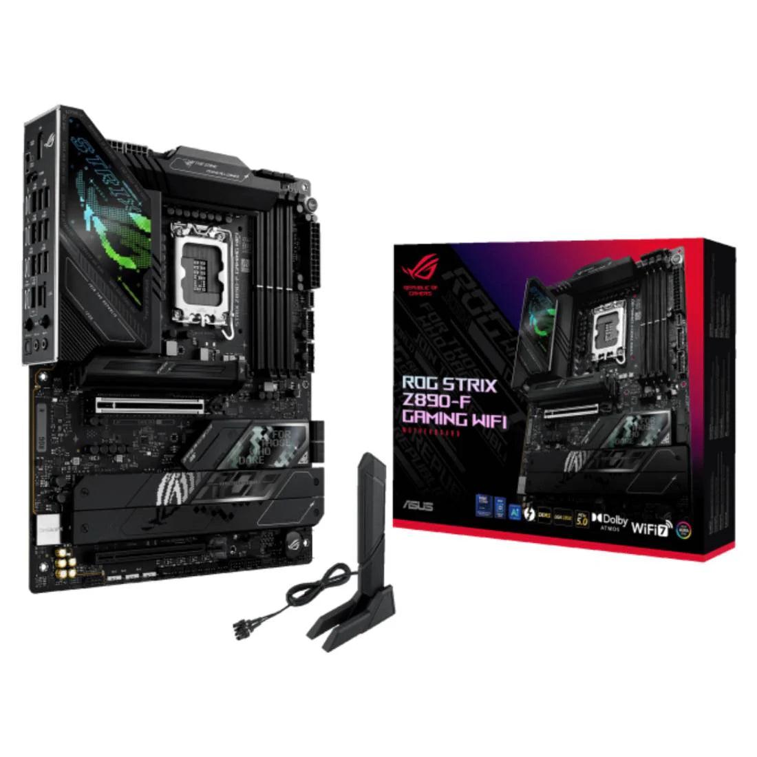 Asus ROG Strix Z890-F Gaming WIFI LGA1851 DDR5 ATX Gaming Motherboard - اللوحة الأم Asus ROG Strix Z890-F Gaming WIFI LGA1851 DDR5 ATX Gaming Motherboard - اللوحة الأم