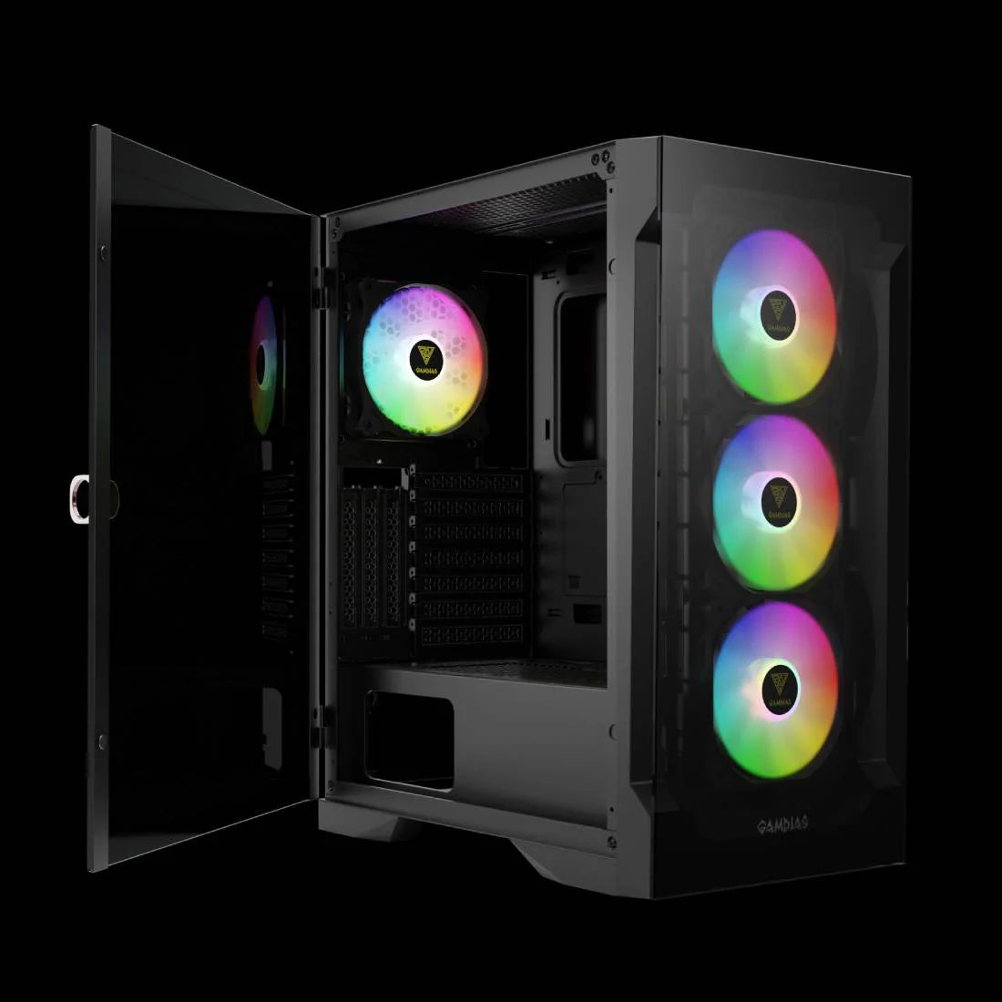 Gamdias Talos E2 Elite Mid-Tower Tempered Glass ATX Case - Black - كيس