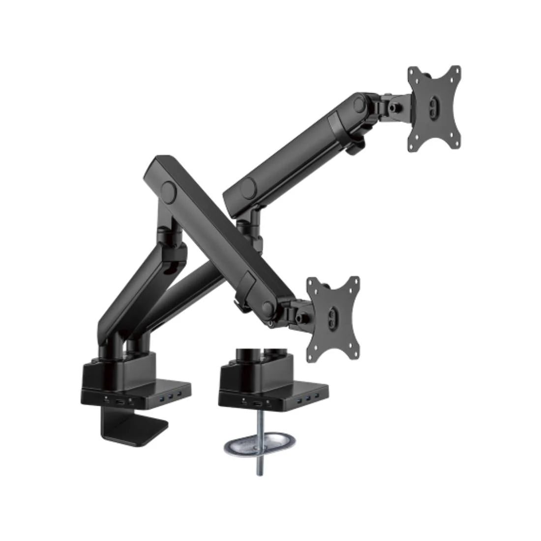 Epic Gamers Stealth Dual Monitor Arms with Docking Station - حامل شاشتين Epic Gamers Stealth Dual Monitor Arms with Docking Station - حامل شاشتين