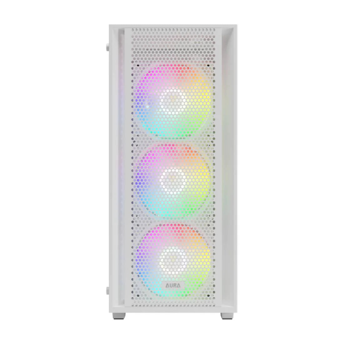 Gamdias Aura GC2 Elite Mid Tower ARGB Case - White - كيس أبيض