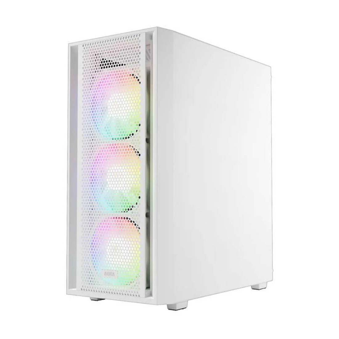 Gamdias Aura GC2 Elite Mid Tower ARGB Case - White - كيس أبيض